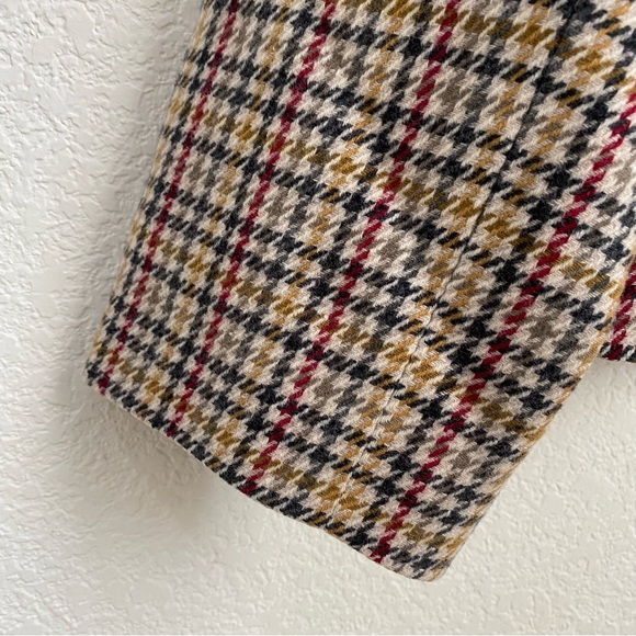 Vintage 60’s PENDLETON 100% Wool Houndstooth Plaid Women’s Blazer Size 16W Plus - Picture 8 of 11